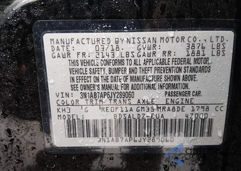 2011 Nissan Altima 2.5 S from USA, damaged, VIN 1N4AL2AP7BC126723